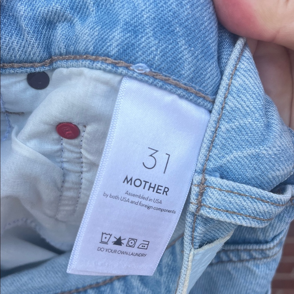 Mother Snack’s Twizzy Butterflyy Light Blue Floral Women's Jeans - Picture 13 of 13